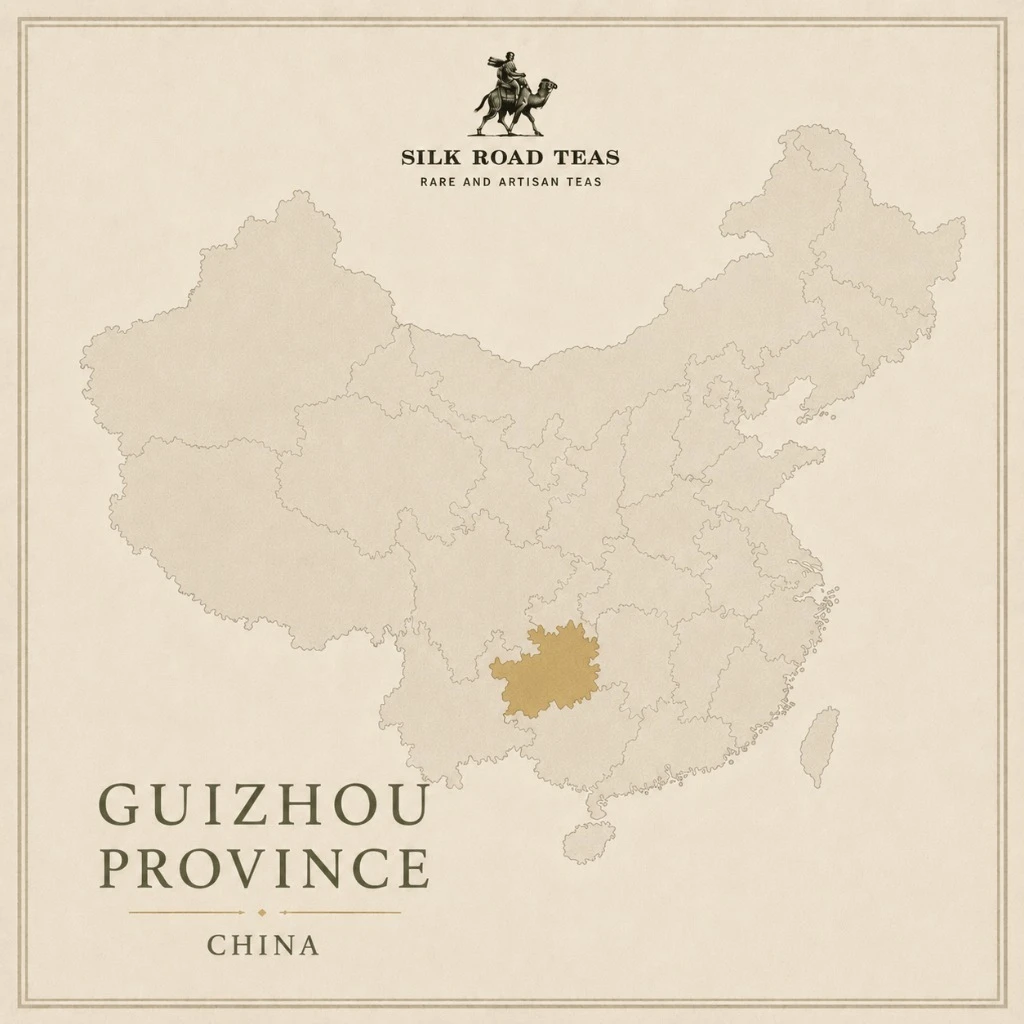 Map of Guizhou Province, China