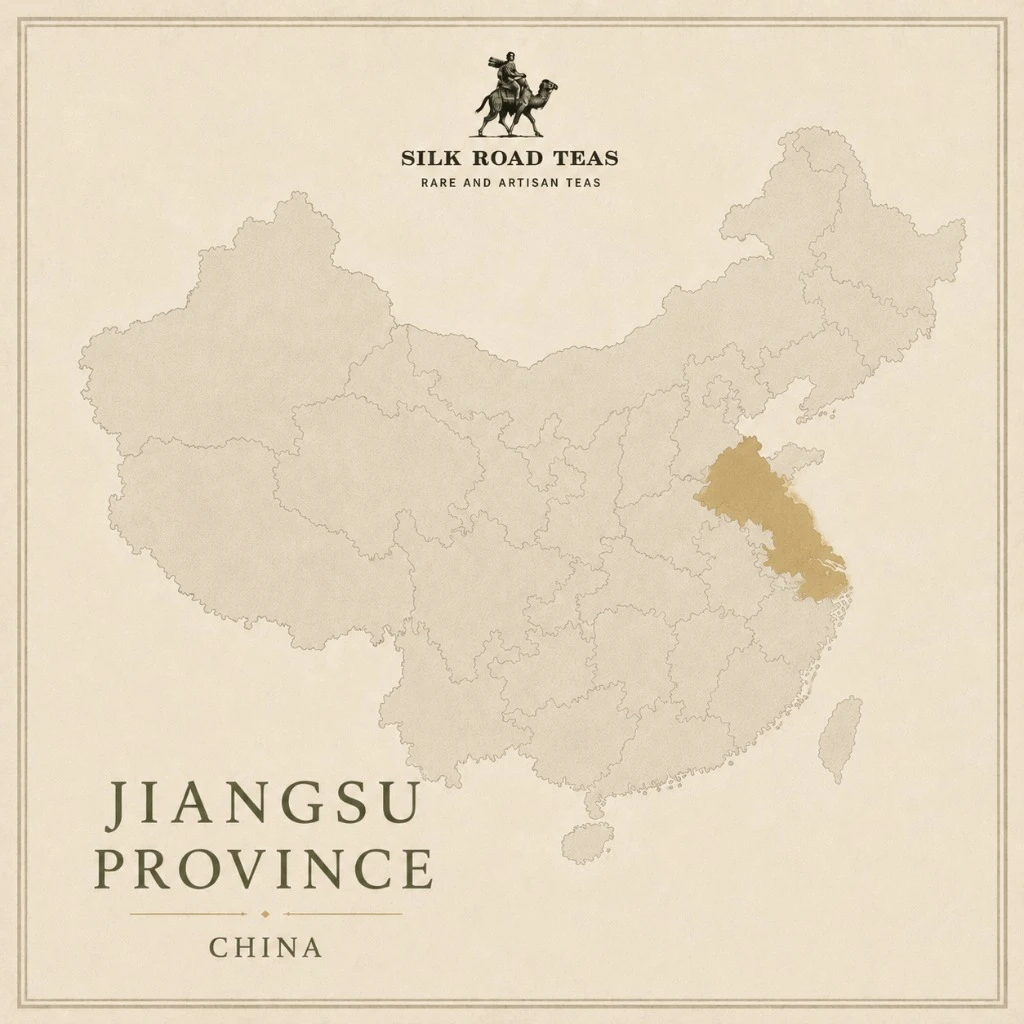 Map of Jiangsu Province, China