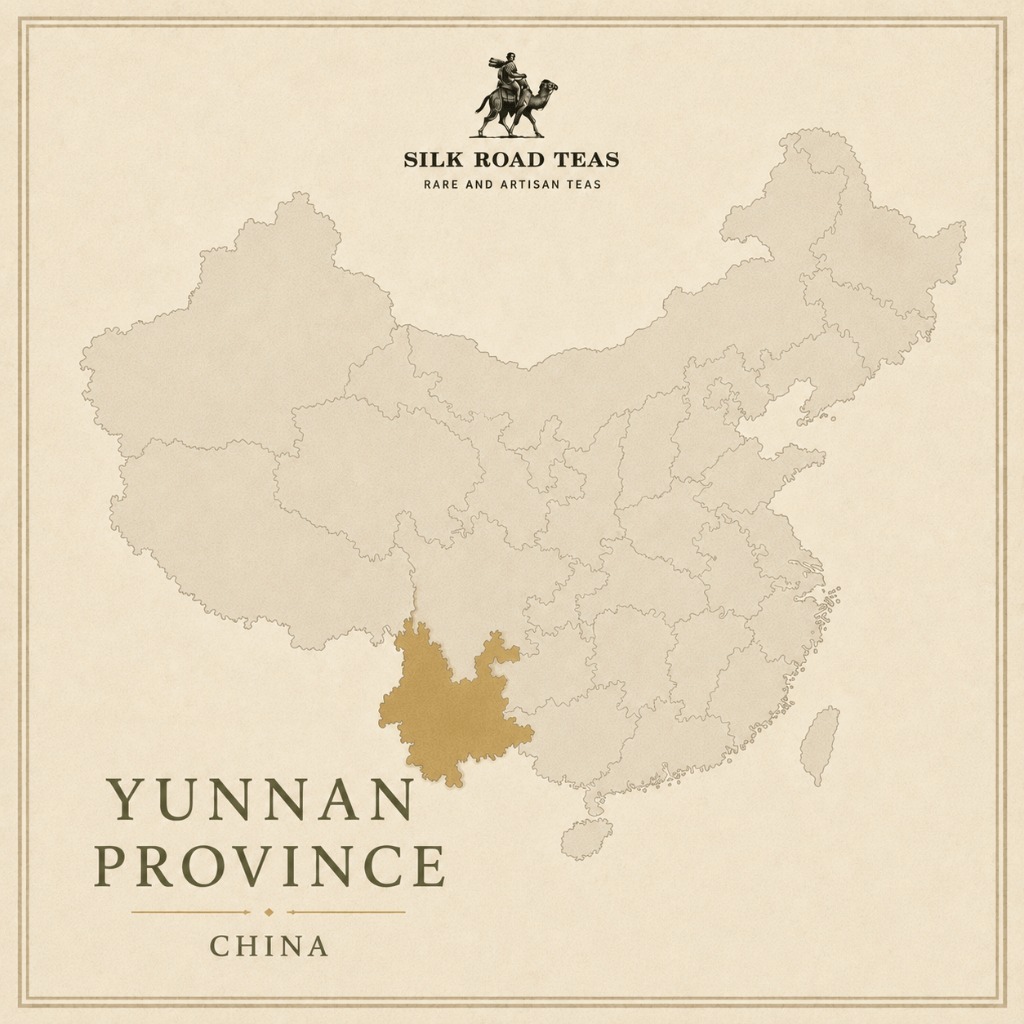 Map of Yunnan Province, China